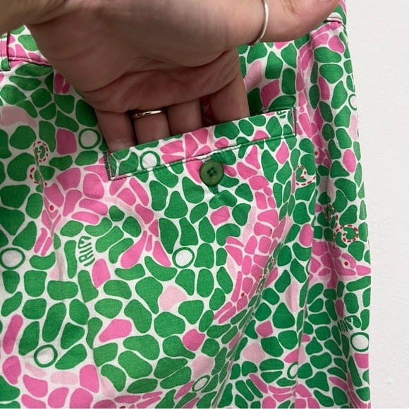 Lilly Pulitzer Vintage Capri Y2K Pants 100% Cotton Dolphin Print Cargo Size 4 - Picture 8 of 10